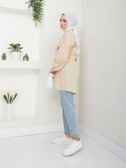 ön nakış detaylı yazlık tunik asm4060 latte 4