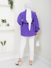 omuz detaylı yazlık tunik asm185 lila 4