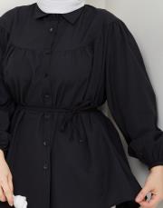 beli bağcıklı yazlık tunik asm184 siyah 4