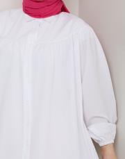 beli bağcıklı yazlık tunik asm184 beyaz 3