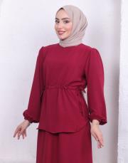 etekli̇ yazlık ikili takım asm150 bordo 6