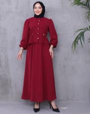 beli tünelli yazlık takım asm239 bordo