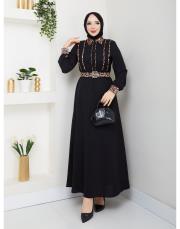 leopar desen gömlek asm246 siyah 4