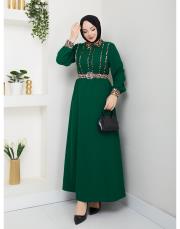 leopar desen gömlek asm246 zümrüt 6