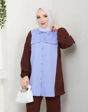 garnili ikili takım asm248 kahve 3