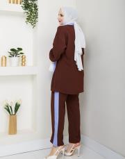 garnili ikili takım asm248 kahve 5