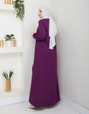 dubai kumaş yazlık elbise asm157 mürdüm 7