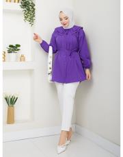 yaka detaylı yazlık tunik asm228 lila 5