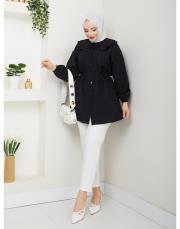 yaka detaylı yazlık tunik asm228 siyah 3