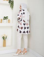 fırça desenlı tunik asm250 kahve 3