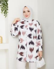 fırça desenlı tunik asm250 kahve 4