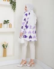 fırça desenlı tunik asm250 lila 4
