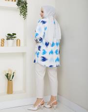 fırça desenlı tunik asm250 saks 3