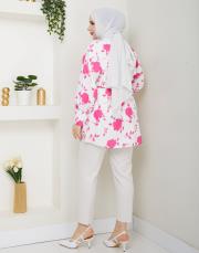 yaprak desen asm250 fuşya 3