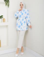 yaprak desen asm250 mavi 4