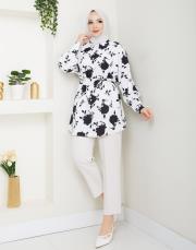 yaprak desen asm250 siyah