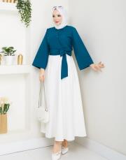 önden bağlamalı asm262 petrol mavisi