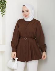 tunik kalp toka tunik asm256 kahve 3