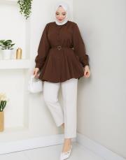 tunik kalp toka tunik asm256 kahve 4