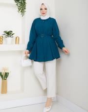 tunik kalp toka tunik asm256 petrol mavisi 2